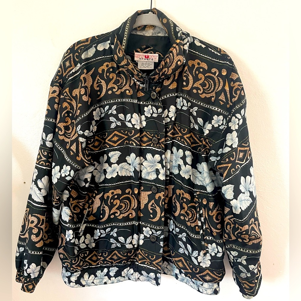 Vintage Windbreaker Button-up + Zipper